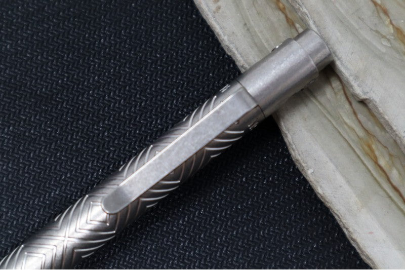 Nottingham Tactical TiButton Single Lock Pen - Right Hand - Parker - Marksman Tumbled