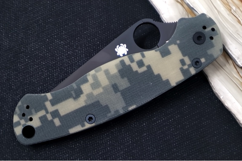 Spyderco Paramilitary 2 - Camo G10 / Black CPM-S45VN Blade
