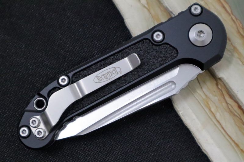 Microtech L.U.D.T Gen III - Stonewash Finish / Tanto Blade / Black Aluminum Handle - 1136-10 - Northwest Knives