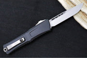Microtech Combat Troodon OTF Gen III - Stonewashed Finish / Drop Point Blade / Black Anodized Aluminum Handle - 1143-10 - Northwest Knives