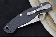 Spyderco Military 2 SPRINT RUN - CPM-S90V Steel / Satin Blade / Black Carbon Fiber Handle C36CFP2 - Northwest Knives