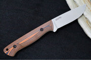 White River Knives Jason Fry Utility Hunter - CPM-S35VN Steel / Tumbled Stonewash Finish / Black & Orange G-10 Handle WRFRY-UHT-GOB - Northwest Knives