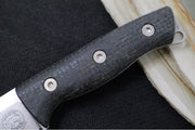 White River Ursus Cub - Black Burlap Micarta Handle / CPM-Magnacut Steel WRUR35-BBL - Northwest Knives