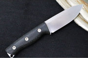 White River Ursus Cub - Black Burlap Micarta Handle / CPM-Magnacut Steel WRUR35-BBL - Northwest Knives