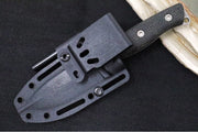 White River Ursus Cub - Black Burlap Micarta Handle / CPM-Magnacut Steel WRUR35-BBL - Northwest Knives