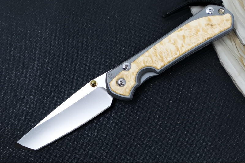 Chris Reeve Large Sebenza 31 - Tanto Blade / Box Elder Inlay / CPM-Magnacut Steel (A1) L31-1132