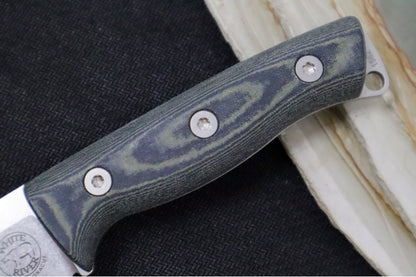 White River Ursus Cub - Black & OD Green Linen Micarta Handle / CPM-Magnacut Steel WRUR35-LBO