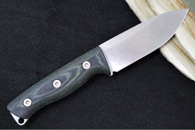 White River Ursus Cub - Black & OD Green Linen Micarta Handle / CPM-Magnacut Steel WRUR35-LBO - Northwest Knives