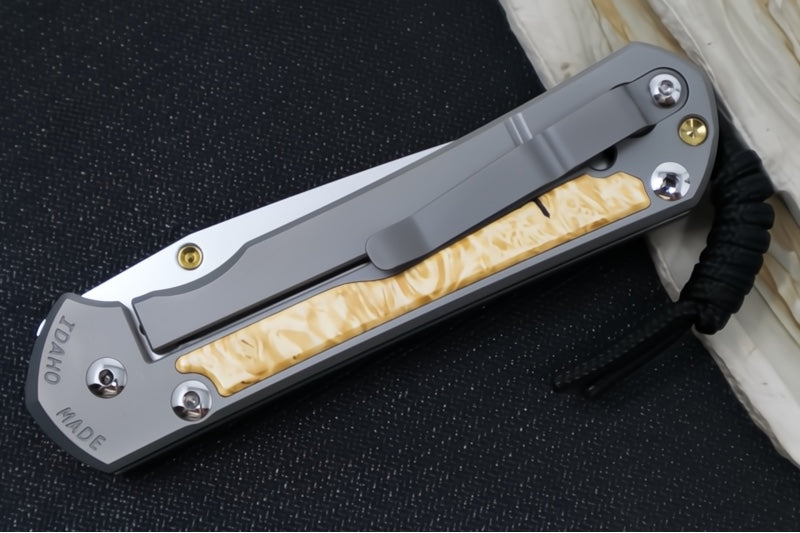 Chris Reeve Large Sebenza 31 - Tanto Blade / Box Elder Inlay / CPM-Magnacut Steel (A1) L31-1132