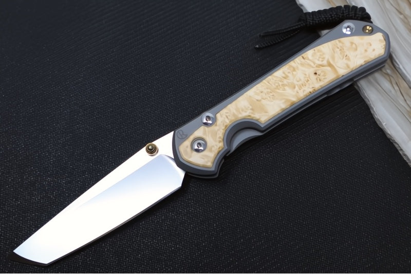 Chris Reeve Large Sebenza 31 - Tanto Blade / Box Elder Inlay / CPM-Magnacut Steel (A2) L31-1132