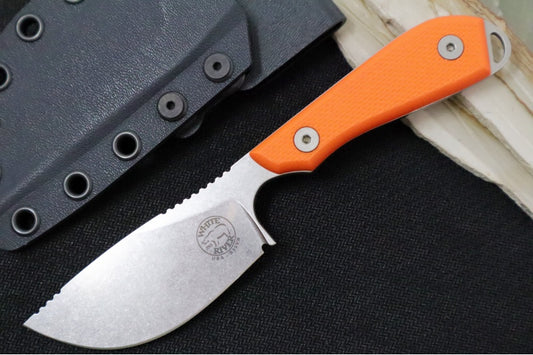 White River M1 Skinner - Textured Orange G-10 Handle / CPM-S35VN Steel WRM1-SKN-TOR