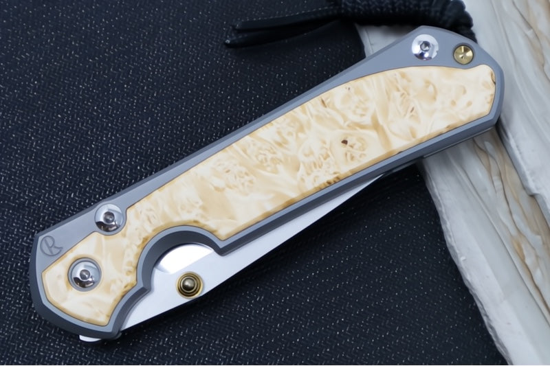 Chris Reeve Large Sebenza 31 - Tanto Blade / Box Elder Inlay / CPM-Magnacut Steel (A2) L31-1132