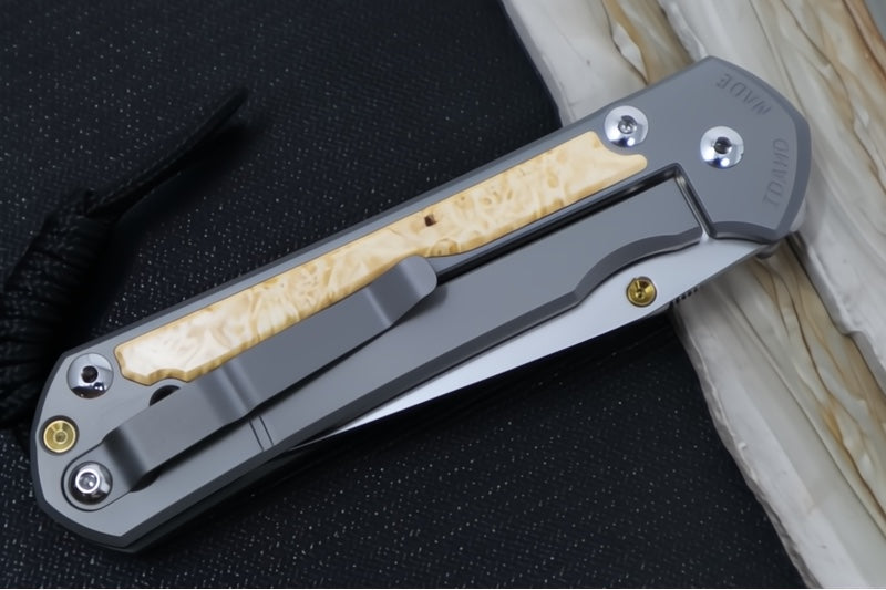 Chris Reeve Large Sebenza 31 - Tanto Blade / Box Elder Inlay / CPM-Magnacut Steel (A2) L31-1132