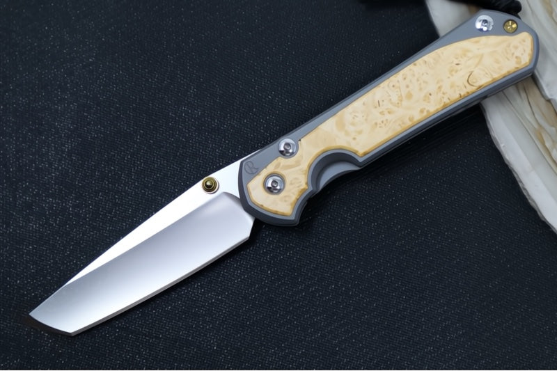 Chris Reeve Large Sebenza 31 - Tanto Blade / Box Elder Inlay / CPM-Magnacut Steel (A3) L31-1132