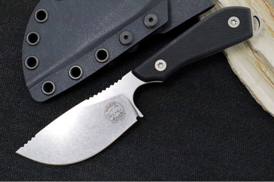 White River M1 Skinner - Textured Black G-10 Handle / CPM-S35VN Steel WRM1-SKN-TBL