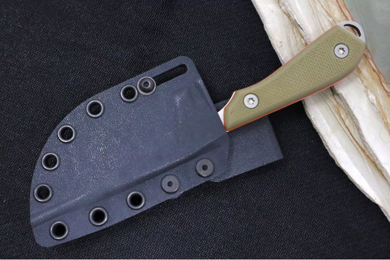 White River M1 Skinner - Textured Green & Orange G-10 Handle / CPM-S35VN Steel WRM1-SKN-TGO - Northwest Knives