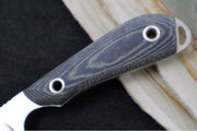 White River Knives Model 1 Caper Pro - CPM-Magnacut Steel / Black & Olive Drab Linen Micarta WRM1-LBO-MAG - Northwest Knives