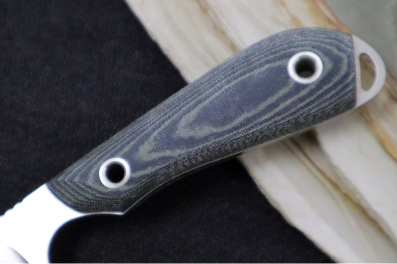 White River Knives Model 1 Caper Pro - CPM-Magnacut Steel / Black & Olive Drab Linen Micarta WRM1-LBO-MAG - Northwest Knives