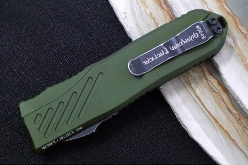 Guardian Tactical Recon 035 G2 - CPM-Magnacut Steel / Dark Stonewashed Finish / Spear Point Blade/ OD Green Anodized Aluminum Handle 98611G2 - Northwest Knives