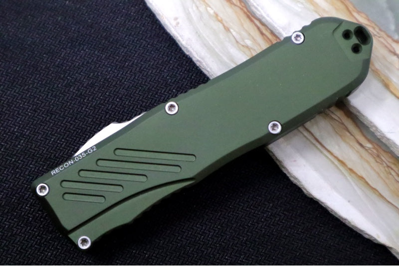 Guardian Tactical Recon 035 G2 - CPM-Magnacut Steel / Stonewashed Finish / Spear Point Blade/ OD Green Anodized Aluminum Handle 98511G2 - Northwest Knives