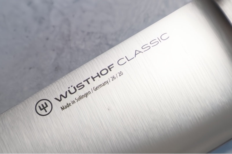 Wusthof Classic - Coral Peach - 8" Chef's Knife - Fully forged German stainless steel (X50 CrMoV 15) - Made in Solingen, Germany