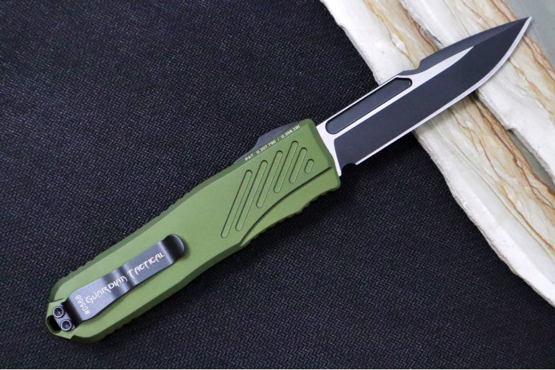 Guardian Tactical Recon 035 G2 - CPM-Magnacut Steel / Two-Toned Finish / Spear Point Blade/ OD Green Anodized Aluminum Handle 98211G2