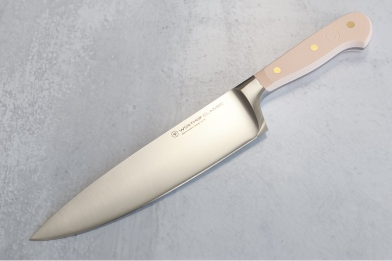 Wusthof Classic - Pink Himalayan Salt - 8" Chef's Knife - Fully forged German stainless steel (X50 CrMoV 15) - Made in Solingen, Germany