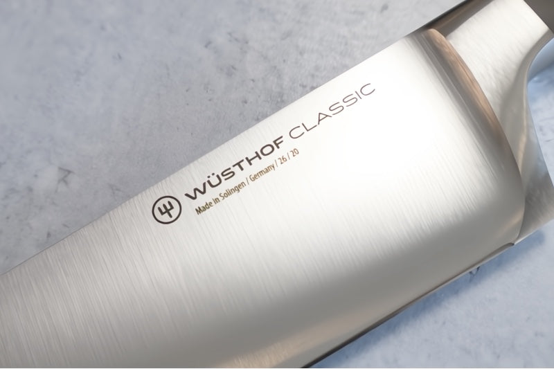 Wusthof Classic - Velvet Oyster - 8" Chef's Knife - Fully forged German stainless steel (X50 CrMoV 15) - Made in Solingen, Germany