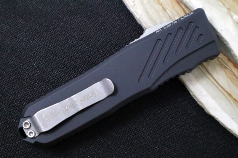 Guardian Tactical Recon 035 G2 - CPM-Magnacut Steel / Stonewashed Finish / Serrated Spear Point Blade / Black Anodized Aluminum Handle 93512G2 - Northwest Knives