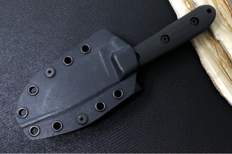 Esee Knives Pacaya Fixed Blade - Black Canvas Micarta Handle / CPM-3V Steel / Black Cerakoted Blade PACAYA-3V-B