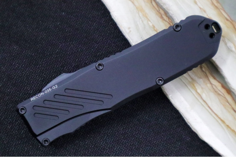 Guardian Tactical Recon 035 G2 - CPM-Magnacut Steel / Black Tactical Finish / Serrated Spear Point Blade / Black Anodized Aluminum Handle 93112G2