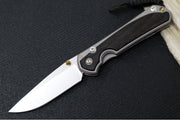 Chris Reeve Knives Small Sebenza 31 - Drop Point Blade in CPM-Magnacut / Bog Oak Inlay (A4) S31-1100 - Northwest Knives