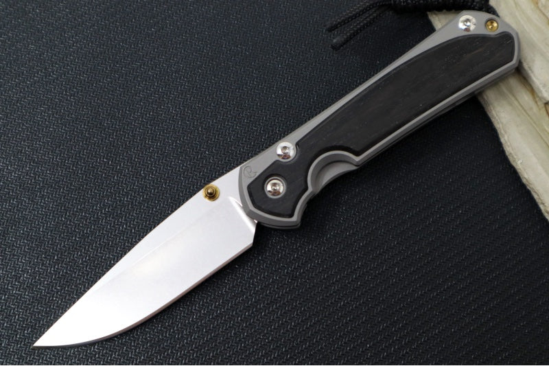 Chris Reeve Knives Small Sebenza 31 - Drop Point Blade in CPM-Magnacut / Bog Oak Inlay (A3) S31-1100 - Northwest Knives