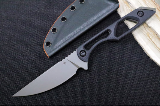 Toor Knives Willow - Spanish Moss KG Gunkote Finished Blade / CPM-154 Steel / Black G-10 Skeletonized Handle / Kydex Sheath 850049642941