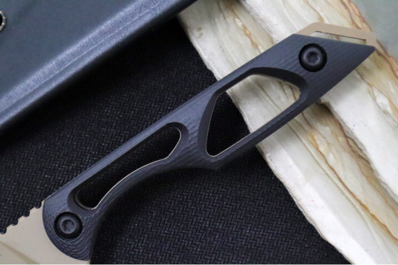 Toor Knives Willow - Canyon Drab KG Gunkote Finished Blade / CPM-154 Steel / Black G-10 Skeletonized Handle / Kydex Sheath 850049642958