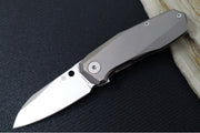 Garage Spyderco Techno 3 - Chamfered Titanium Handle / XHP Steel / Sheepsfoot Blade - C158TIP3 - Northwest Knives
