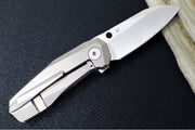 Garage Spyderco Techno 3 - Chamfered Titanium Handle / XHP Steel / Sheepsfoot Blade - C158TIP3 - Northwest Knives