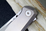 Garage Spyderco Techno 3 - Chamfered Titanium Handle / XHP Steel / Sheepsfoot Blade - C158TIP3 - Northwest Knives