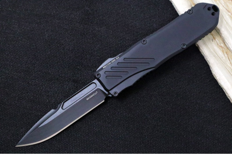 Guardian Tactical Recon 035 G2 - CPM-Magnacut Steel / Black Tactical Finish / Spear Point Blade / Black Anodized Aluminum Handle 93111G2 - Northwest Knives