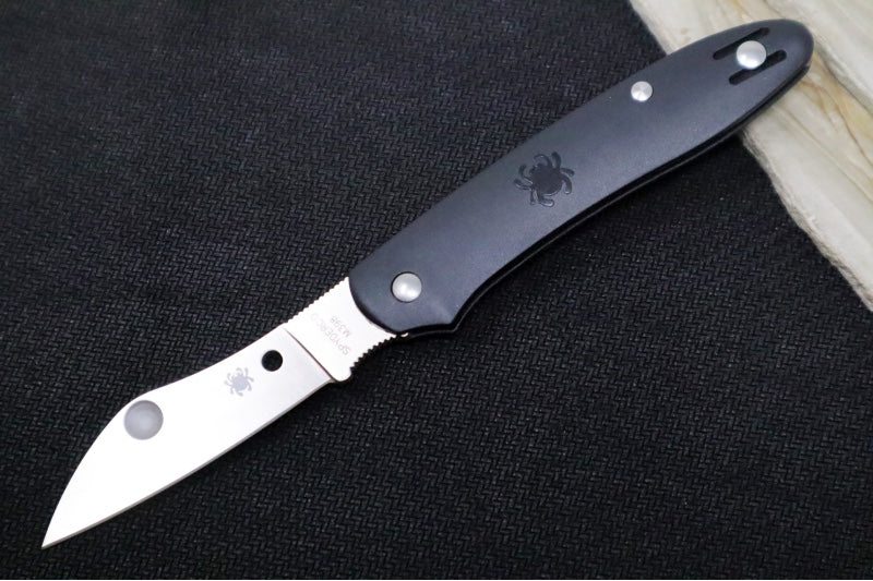 Spyderco Roadie XL - Black FRN Handle / Satin Finish / Sheepsfoot Blade / M398 Steel - C267BKP - Northwest Knives