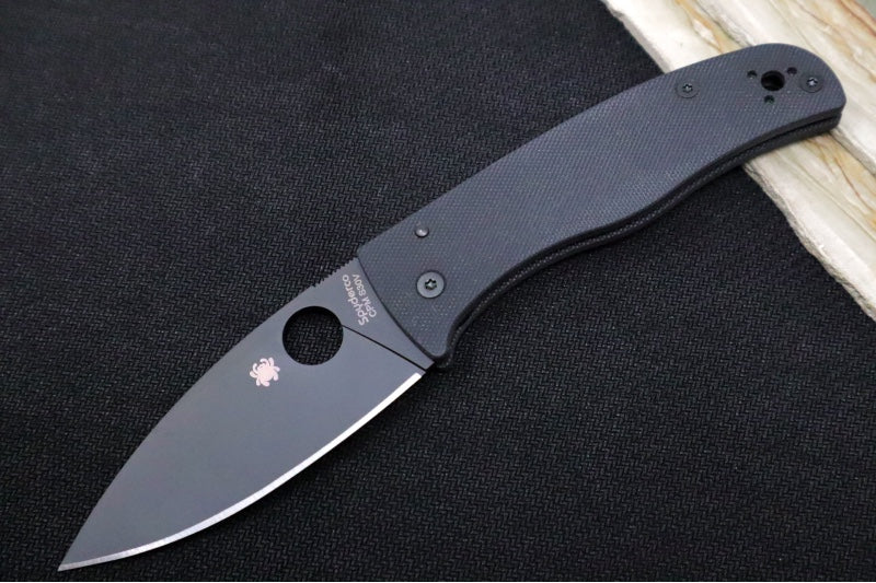 Spyderco Bodacious - Black G-10 Handle / CPM-S30V Steel / Black Leaf Shaped Blade C263GPBK - Northwest Knives