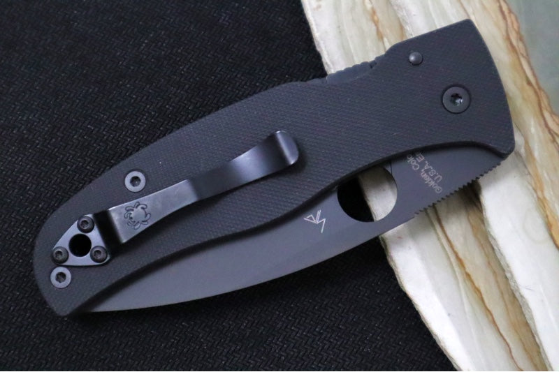 Spyderco Bodacious - Black G-10 Handle / CPM-S30V Steel / Black Leaf Shaped Blade C263GPBK - Northwest Knives