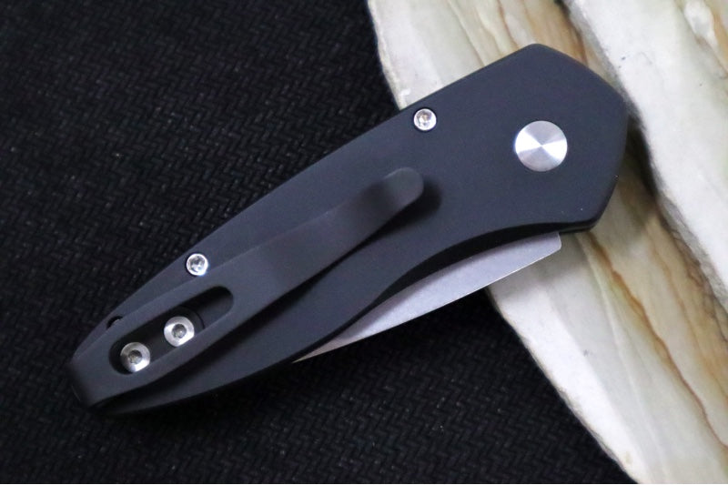 Pro Tech Sprint Auto - Black Handle - Stonewash S35VN Blade