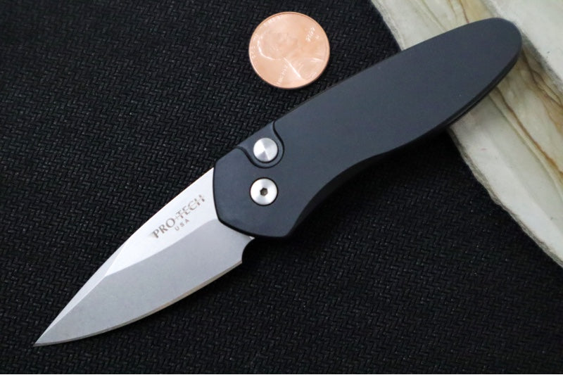 Pro Tech Sprint Auto - Black Handle - Stonewash S35VN Blade