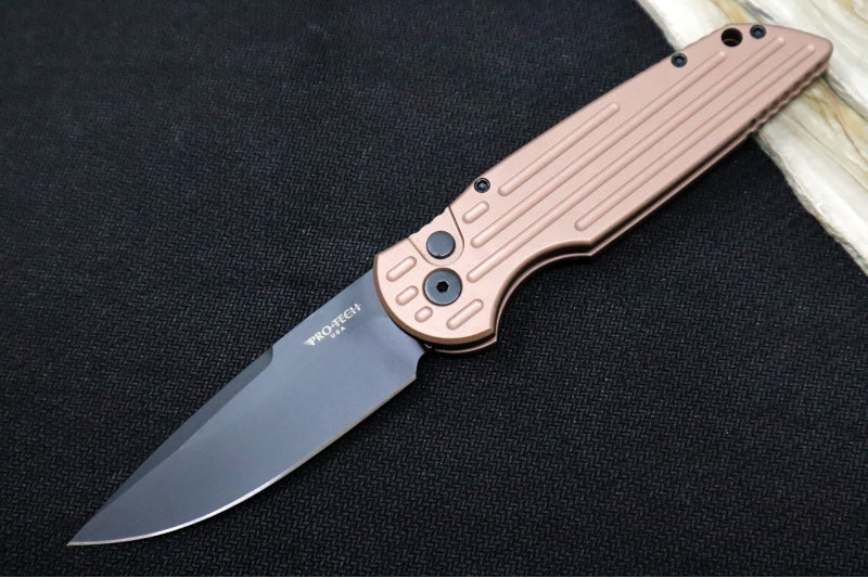 Pro Tech Tactical Response 3 Auto - FDE Brown Anodized Aluminum Handle / Black Blade & Hardware / 154-CM Steel