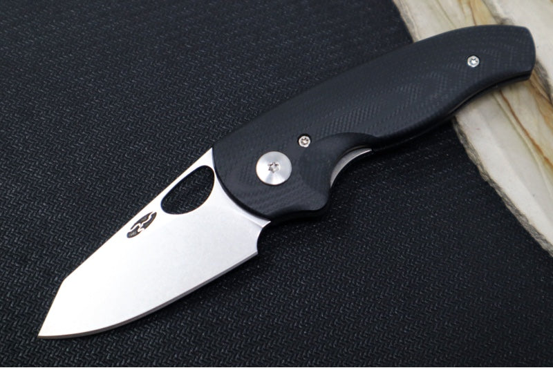 TRM Knives Holier NERD Linerlock - Jet Black G10 Handle  / Magnacut Steel / Tumbled Finish - Northwest Knives