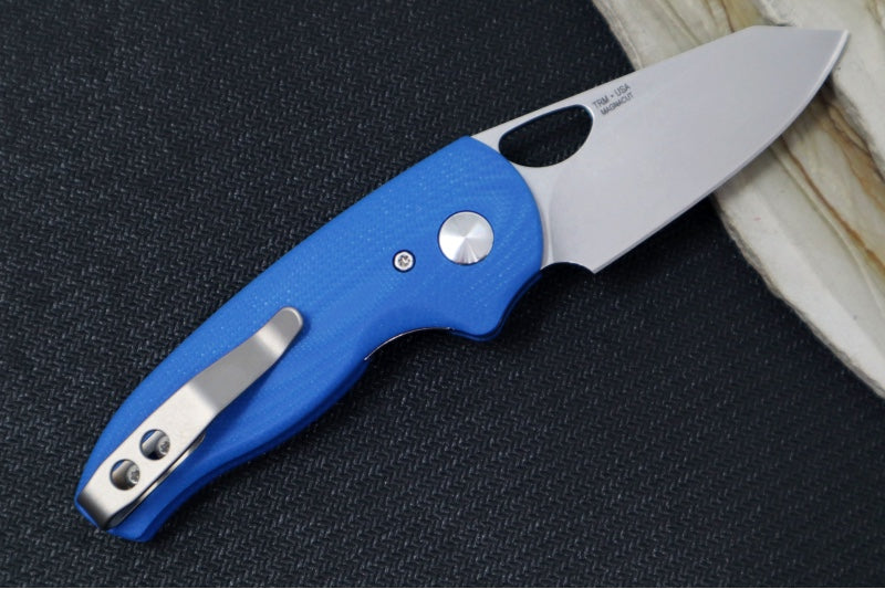 TRM Knives Holier NERD Linerlock - Royal Blue G10 Handle  / Magnacut Steel / Tumbled Finish