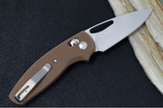 TRM Knives BULLDOG Rev. B - Earth Brown G10 Handle  / Magnacut Steel / Tumbled Finish - Northwest Knives