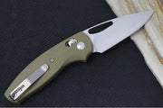 TRM Knives BULLDOG Rev. B - OD Green 3D Lizard G10 Handle  / Magnacut Steel / Tumbled Finish - Northwest Knives