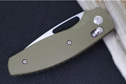 TRM Knives BULLDOG Rev. B - OD Green 3D Lizard G10 Handle  / Magnacut Steel / Tumbled Finish - Northwest Knives